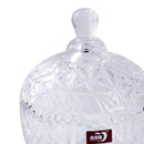 Crystal Glass Round Sugar Bowl Candy Jar with Lid 10.7*13.9 cm