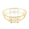 Deco Gold Plated Metal Fruit Basket Fruit Bowl 30*30*24.5 cm