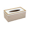 Premium Quality MDF Rectangular Tissue Box Napkin Holder with Pearl Border Design - Elevate Your Table Setting with Elegant Style and Convenience