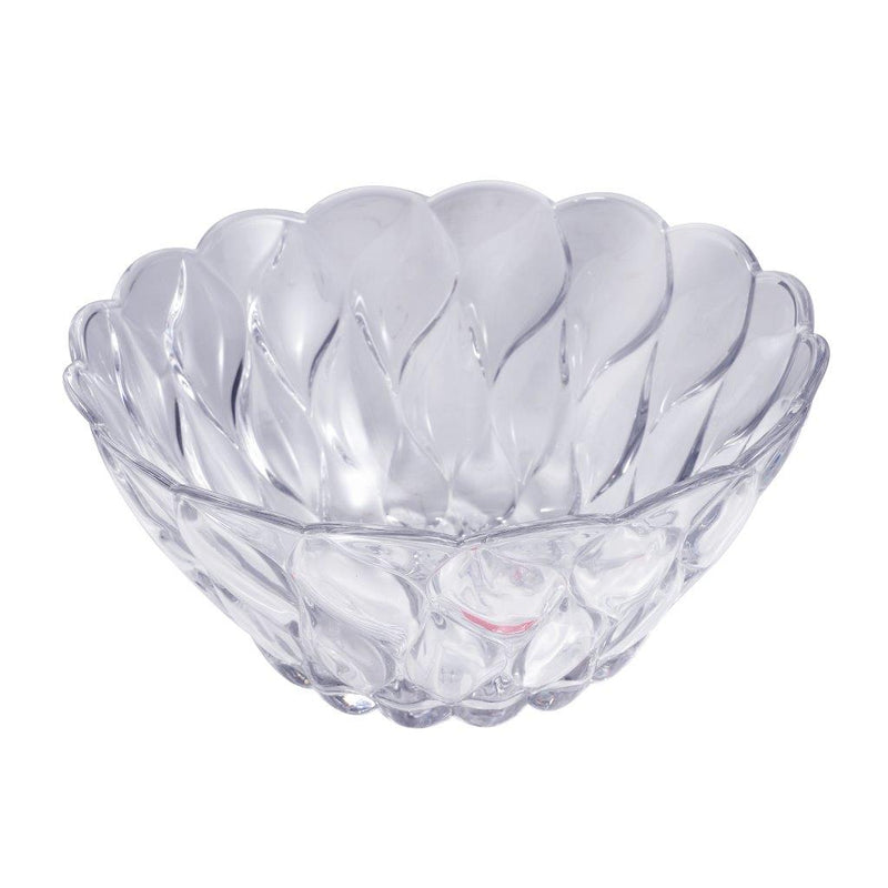 Crystal Cut Glass Fruit and Salad Bowl Pasta Serving Set of 7 Pcs big - 24 cm ; small - 12 cm