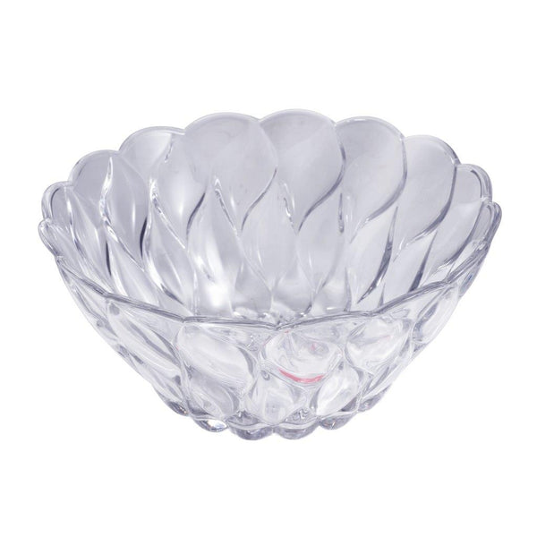 Crystal Cut Glass Fruit and Salad Bowl Pasta Serving Set of 7 Pcs big - 24 cm ; small - 12 cm