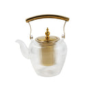 Glass Tea Pot kettle with Strainer Infuser 1.2 Litre