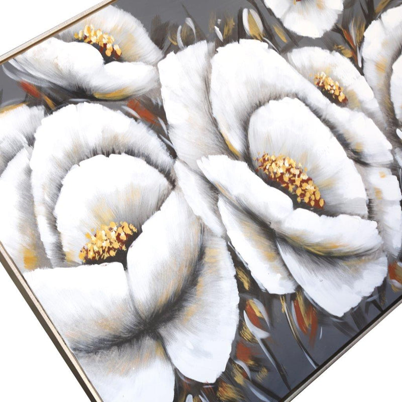 Home Decor Landscape Canvas Wall Art Abstract Orchid Blossom Oil Painting PVC Frame 80*120*3.5 cm