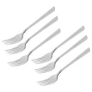 Stainless Steel Tableware Deco Silver Dessert Fork Set of 6 Pcs 15*2 cm