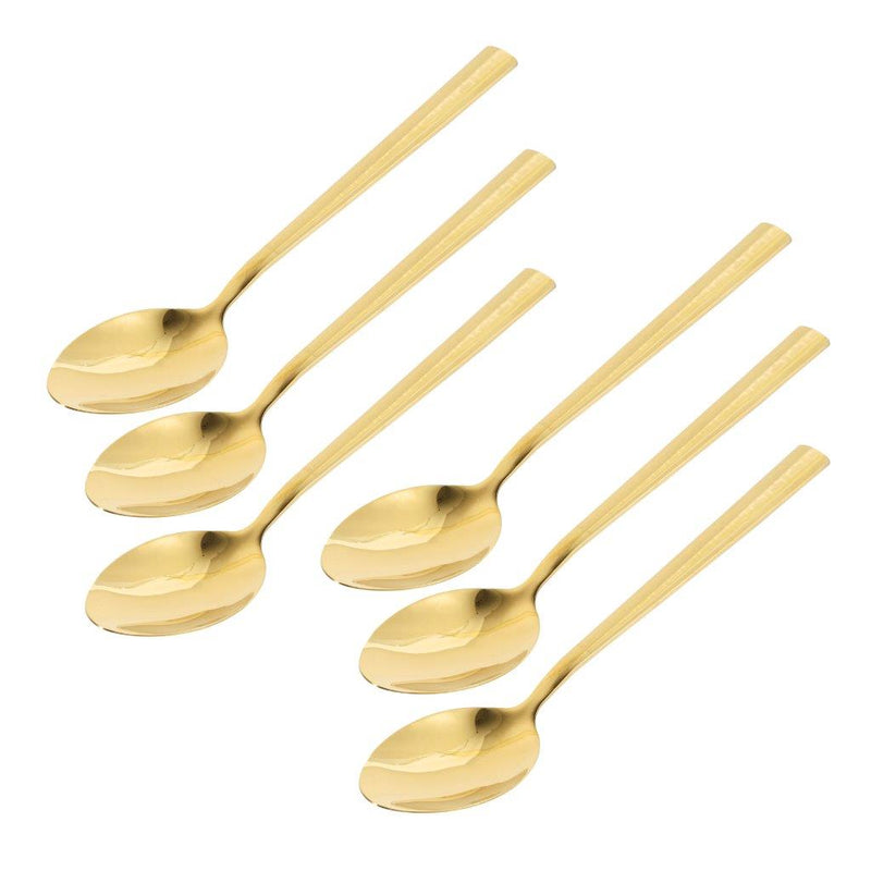 Stainless Steel Tableware Deco Gold Table Spoon Set of 6 Pcs 21*4.3 cm