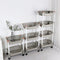 Kitchenware Fruit and Vegetables Trolley Rack 4 Tier Multi Layer 46*31*85 cm