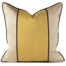 Modern Decorative Satin Beige Royal Gold Stripe Cushion Cover Pillowcase 50*50 cm