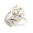 Ceramic Coffe Mug Latte Mug Marble Abstract Design Print 8.5*10 cm