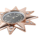 Starfish Design Rose Gold Frame Crystal Beads Wall Clock 44.5 cm