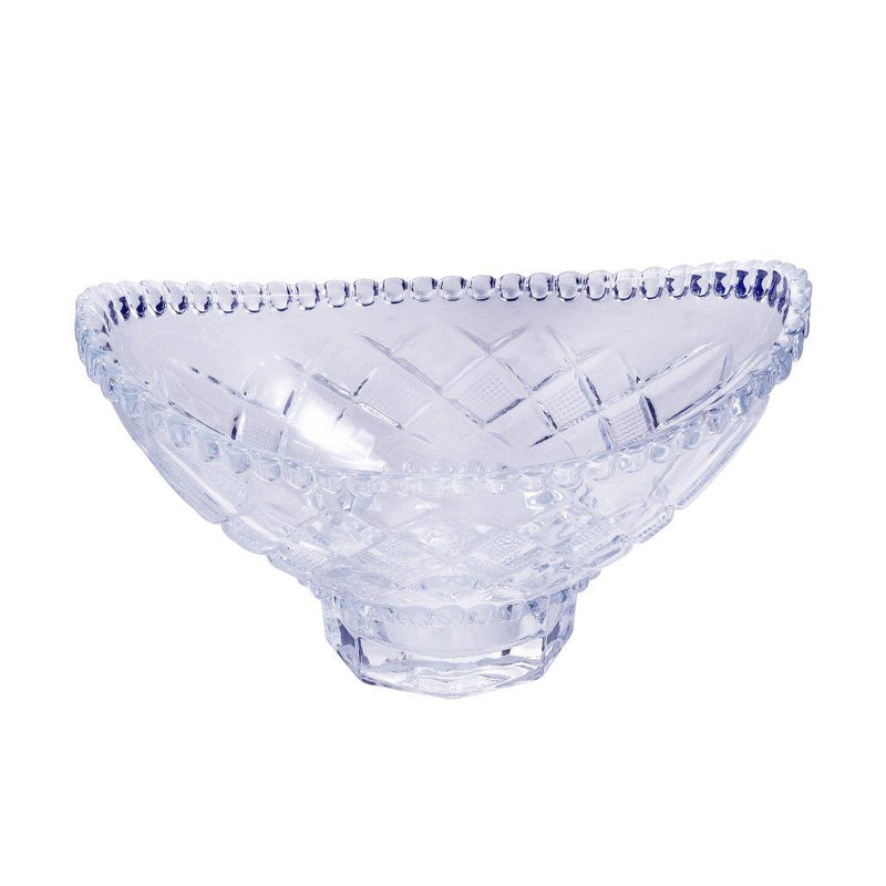 Crystal Glass Footed Candy Bowl Dipping Bowl Set of 2 Pcs 21*14*9 cm