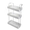 Countertop Mounting Metal 3 Tier Multipurpose Storage Rack Shelf Shower Caddy 36*15*60 cm