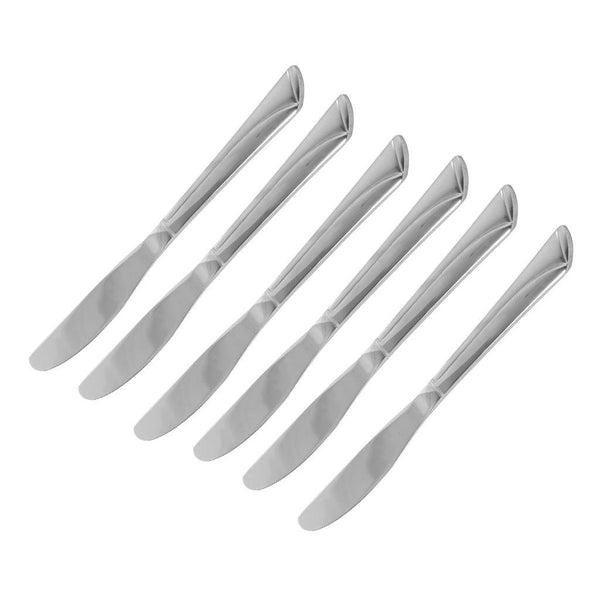 Stainless Steel Tableware Deco Silver Table Knife Set of 6 Pcs 22.9*1.7 cm