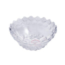 Crystal Cut Glass Fruit and Salad Bowl Pasta Serving Set of 7 Pcs big - 24 cm ; small - 11 cm