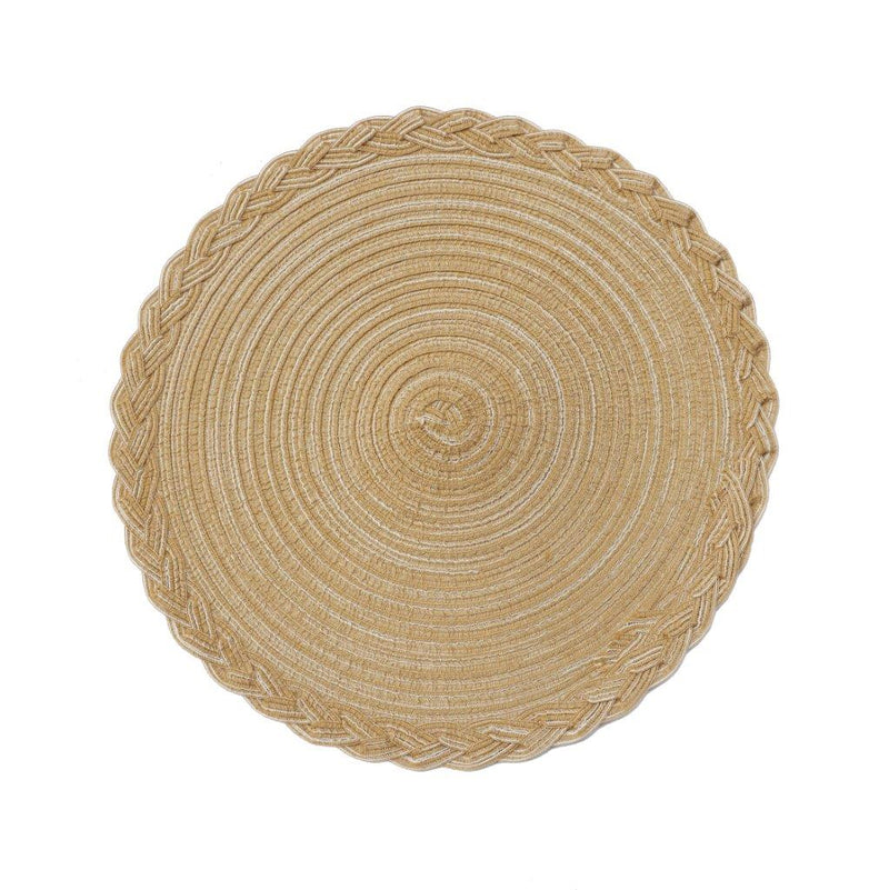 Multicolor Deco Round Braided Cotton Dinimg Table Placemat