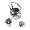 Stainless Steel Hammer Grain Stovetop Tea Pot Kettle with Infuser 1.4 Litre