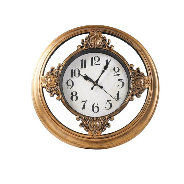 Luxury Vintage Retro Round Copper Frame Wall Clock 50.8*50.8*5.7 cm