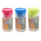 Plastic Food Container Storage Jar Set of 5 pcs with Lid 9.5*18/7.5*15/12.5*25.5/5.5*10/11*21 cm