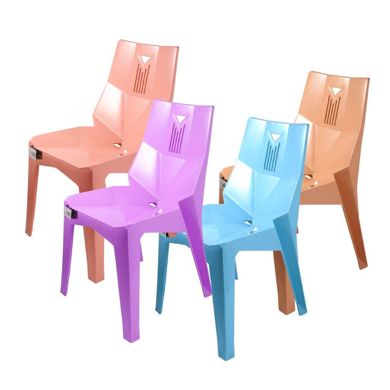 Multipurpose Plastic Comfortable Backrest Chair Dining Kitchen 34*34.5*56.5 cm