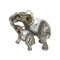 Sculpture Statue Resin Figurine Elephant Pair Pearl Silver Color 22*11*18 cm
