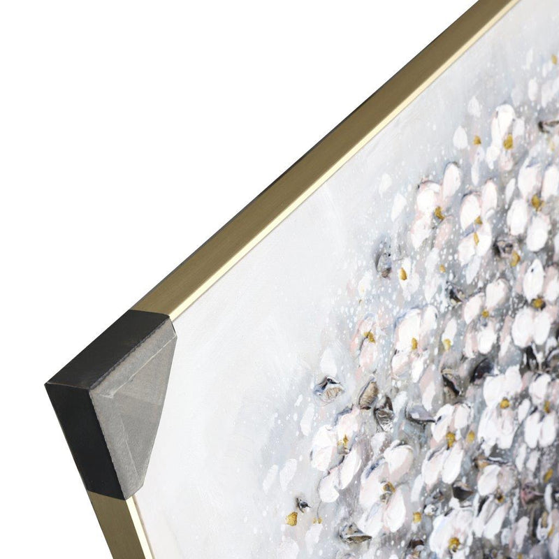 Home Decor Landscape Canvas Wall Art Abstract Flower Vase Oil Painting PVC Frame 80*120*3.5 cm