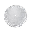 Multicolor Round Abstract Pattern Plastic Dining Table Placemat