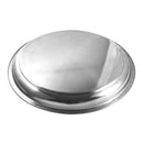 Stainless Steel Round Deep Silver Serving Tray 80 cm