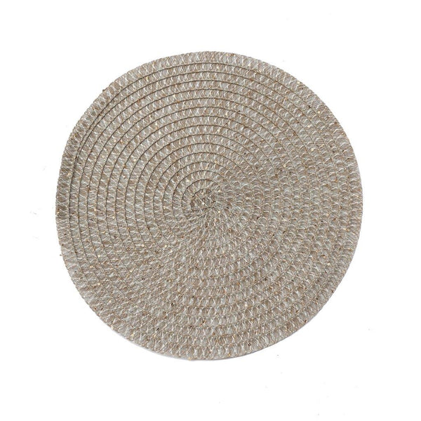 Multicolor Deco Round Braided Cotton Dinimg Table Placemat