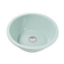 Multipurpose Plastic Round Wash Basin Wash Tub Multicolor 38 cm