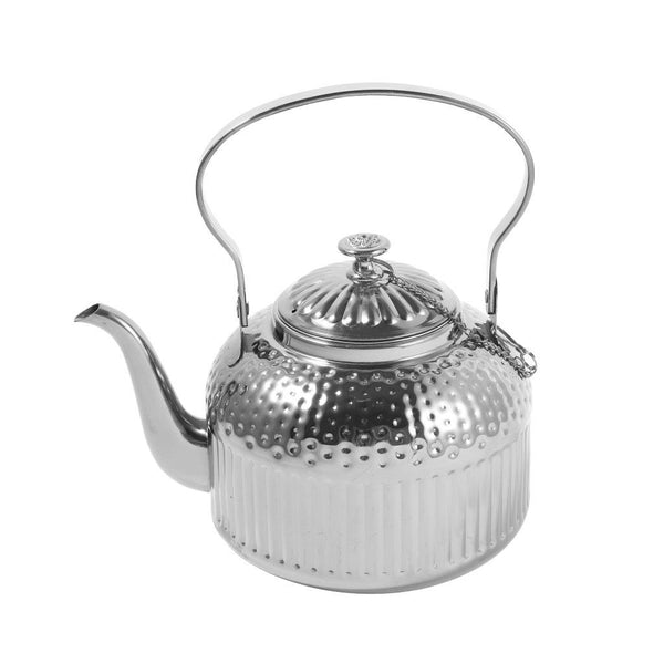 Stainless Steel Hammer Grain Stovetop Tea Pot Kettle with Infuser 1.4 Litre