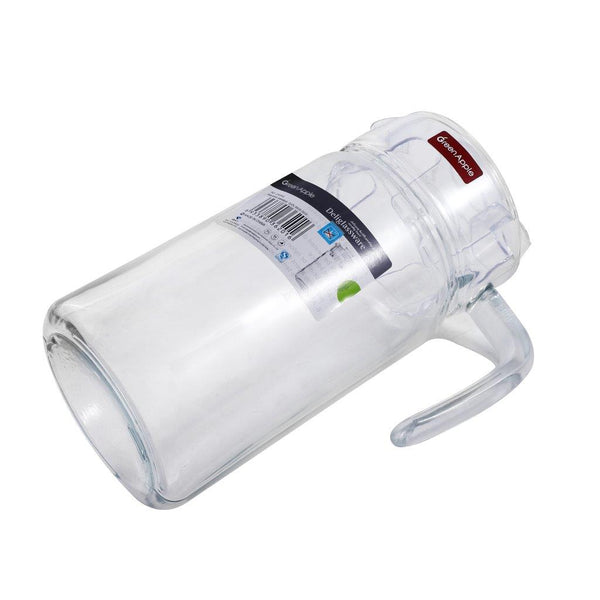 Clear Glass Water and Beverage Jug with Lid and Handle 1.85 Litre