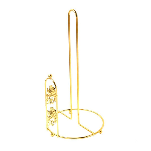 Heavy Duty Gold Plated Metal Paper Towel Holder 15*15*31 cm