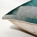 Modern Decorative Ocean Green and Silver Brushwork Pattern Cushion Cover Pillowcase 50*50 cm