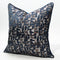 Modern Decorative Navy Blue & Silver Jacquard Pattern Cushion Cover Pillowcase 50*50 cm