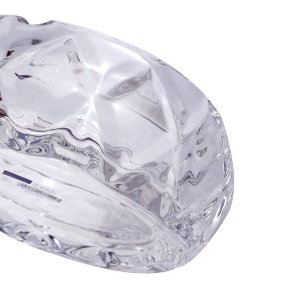 Crystal Cut Modern Clear Round Glass Ashtray 13*6.05 cm