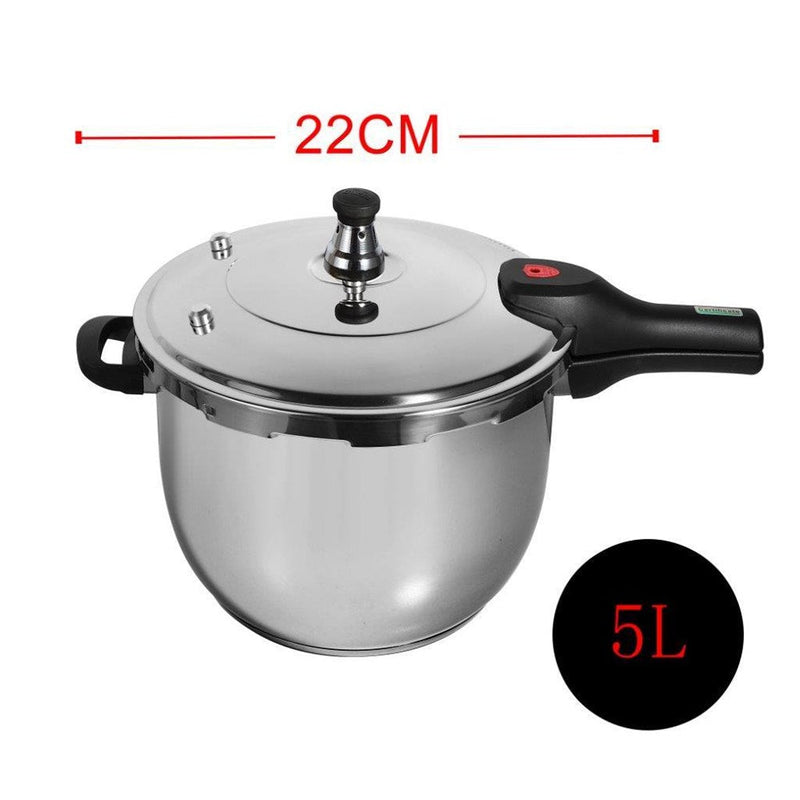 pressure cooker -Commercial Grade Stainless Steel Pressure Cooker 5 Litre-Classic Homeware &amp; Gifts