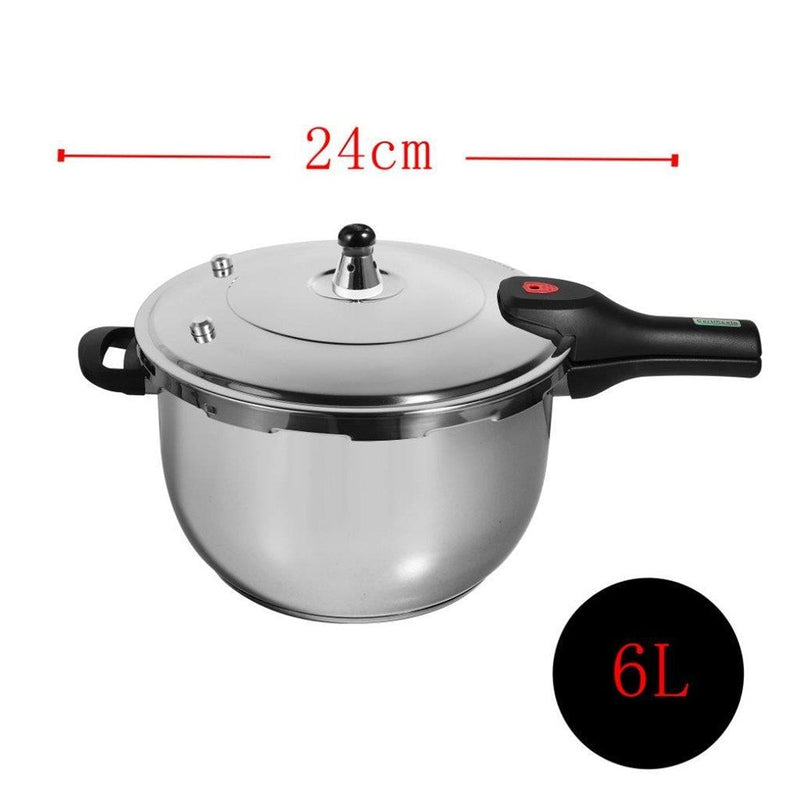 pressure cooker -Commercial Grade Stainless Steel Pressure Cooker 6 Litre-Classic Homeware &amp; Gifts