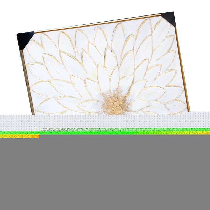 Home Decor Portrait Canvas Wall Art Abstract Floral Blossom Oil Painting PVC Frame 100*100*3.5 cm