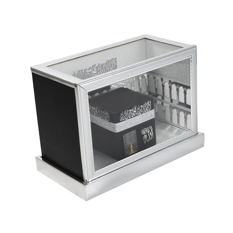 Home Decor Islamic Collectibe 3d Kaaba Model Silver Box 21.5*11.5*11 cm