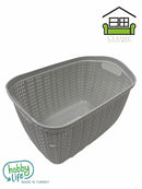 storagebox -Knit Multipurpose Plastic Laundry Storage Utility Basket 10 Litre 33.5*23*18 cm-Classic Homeware &amp; Gifts