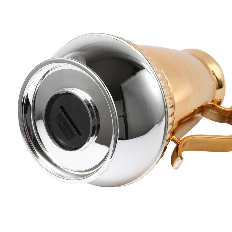 thermos flask-Vacuum Insulated Thermos Flask Silver and Gold Mix 1 Litre-Classic Homeware &amp; Gifts