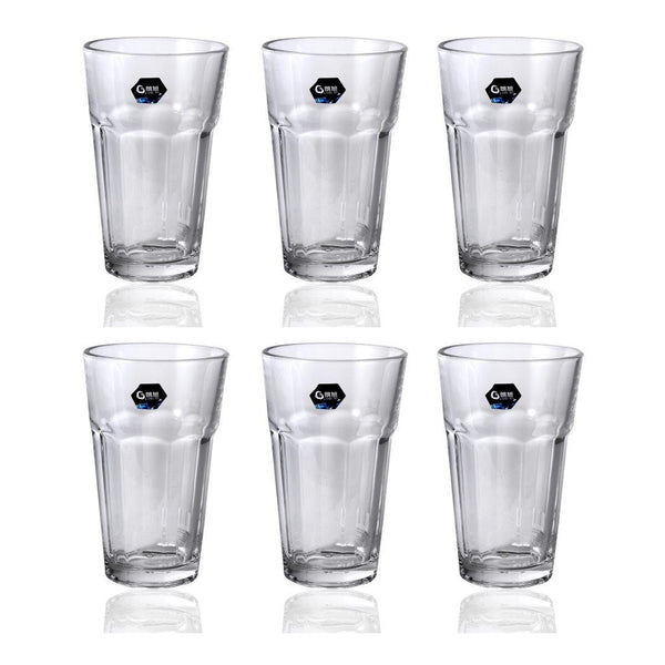 glass tumblers -Drinking Glass Tumblers Set of 6 390 ml-Classic Homeware &amp; Gifts