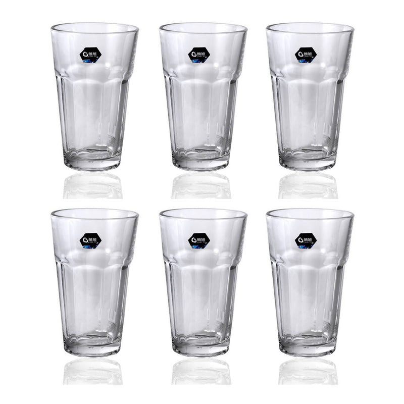 glass tumblers -Drinking Glass Tumblers Set of 6 390 ml-Classic Homeware &amp; Gifts