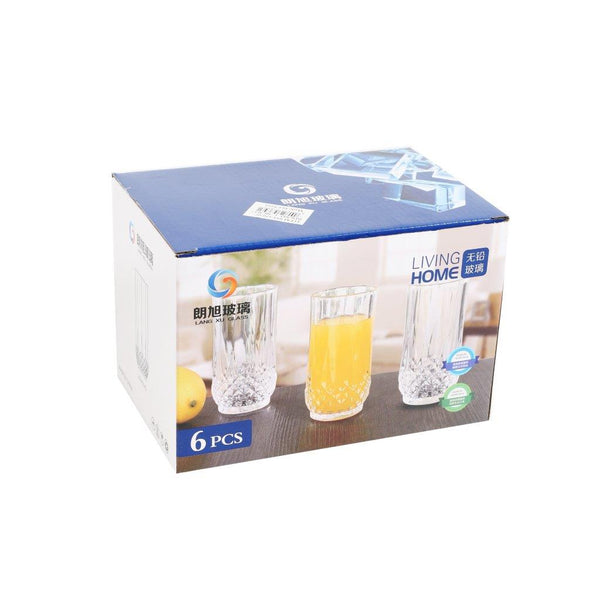 glass tumblers -Drinking Glass Tumblers Set of 6 6*5.5*13 cm-Classic Homeware &amp; Gifts